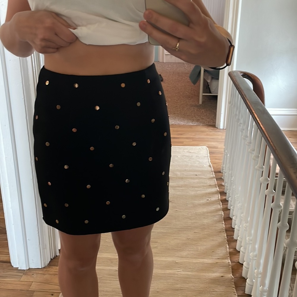 Black skirt with gold studs - Tobi
